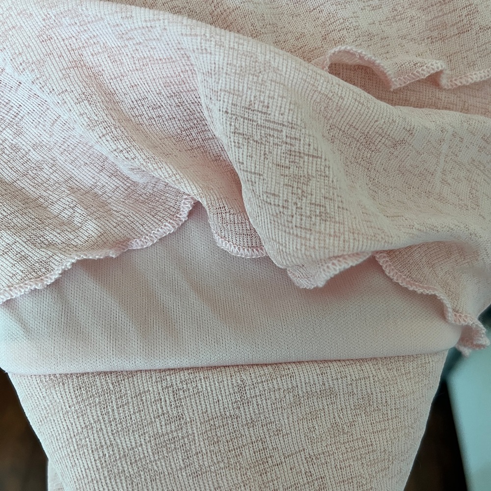 NWT - Pink Ruffle Mini Dress - Picture 5 of 6